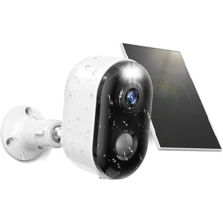 Cameras Outdoor, Solar Color Night Vision, AI Motion Detection, IP66 Weatherproof, 2-Way Talk, SD/Cloud Storage, 2.4Ghz WiFi Cameras for (1 )
