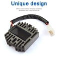 thumbnail image 2 of Rectificador De Regulador De Motor Eficiente Funcional, Rectificador De Onda Completa Trifásico Sellado, Regulador De Voltaje De Metal 35A Apto Para Suzuki Oe 32800-33E00 Serendint VI005443-00, 2 of 6