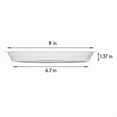 thumbnail image 5 of Self-watering Plant Saucer Tray, 5-pack Clear Plastic Pot Trays with Automatic Water Absorption Sy, Leak-proof Design for Indoor and Outdoor Potted Plants, Ideal for Gardeners and Home Decor, 5 of 9