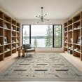 thumbnail image 2 of ODIKA 9'x12' Washable Area Rug Fishing Novelty Boat Hook Vintage Map Border Lure Tackle Hooked Flowing Dynamic for Dining Room, Basement, Large Office, Non-Slip Chair-Friendly, 2 of 7