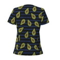 thumbnail image 4 of Naloa Avocado Print T-Shirts Short Sleeve V Neck Tees for Women Fashion Tops Trendy Lightweight Soft Casual Summer Outfits Clothes, 4 of 5
