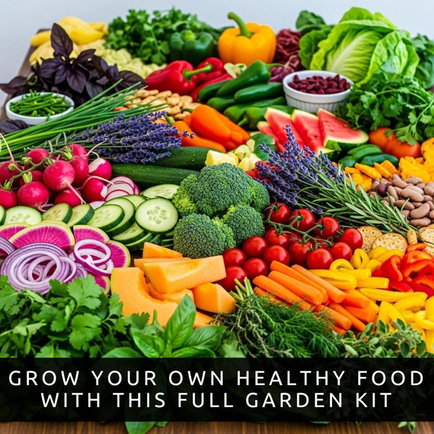 Vegetable & Herb Seed Vault Kit – 30 Variety Heirloom Garden Seed Packets – 16,000+ Non-GMO Seeds for Planting – Survival Garden Starter Set – 30 Plant Markers Included