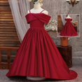 thumbnail image 5 of FYDUU Girls Bridesmaid Dresses Flower Girl Dress Formal Wedding Pageant Long Maxi Dress A-Line Birthday Party Gown Princess Dress 9-10 Years, 5 of 9