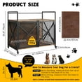 thumbnail image 3 of Kojooin Dog Crate Kennel Cage for Large Dogs 41 Inch XL Wooden Crates Indoor Kennels with Lockable Wheels, Heavy Duty Box Furniture for Small to Medium Large Pet Breed, 3 of 8