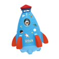 thumbnail image 1 of Juguetes de bañera con forma de cohete con rociador de agua para niños pequeños, juguetes de baño para bebés, juguete de agua al aire libre, azul Hugo Juguetes con forma de cohete, 1 of 10