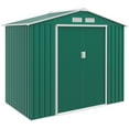 thumbnail image 2 of Outsunny Steel Outdoor Shed Organizer and Garden Storage Shed, 2 of 9