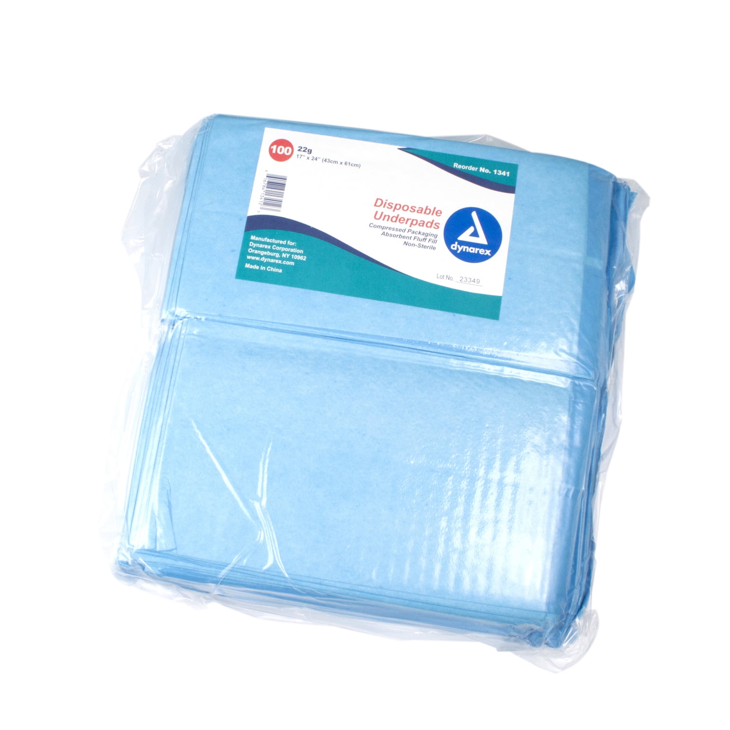 Chux Disposable FluffPolymer Heavy Absorbency Underpad, 17 x 24 In, 300