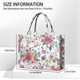 thumbnail image 3 of Large Capacity Tote Bag,Pioneer Flower Floral Print Pattern Handbag Fashion Luxury Tote Bag,15.7"x13"x 5.1" Inches,Laptop Compatible, 3 of 6