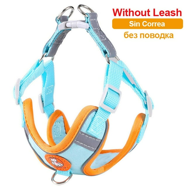 Reflective Dog Harness No Pull Cute Pet Soft Walking Leash Set Adjustable Dogs Harnesses Vest Chihuahua For Small Medium Dogs