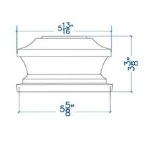 Woodway Solar Post Cap, in Copper, fits 5.5" Post, with Powerful LED Light and Wide Area Coverage, Pack of of 2