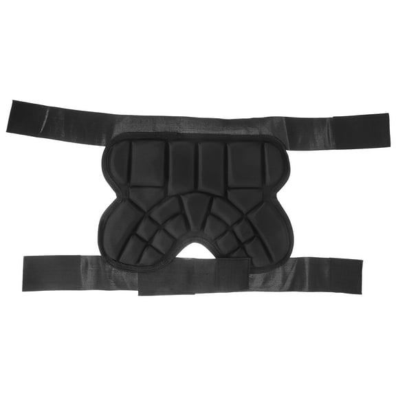 LULULION Pad for Ice Skating Hip Protector Kids Black Cloth 1Set