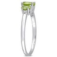 thumbnail image 3 of Everly Women's Peridot 10k White Gold Ring, 3 of 7