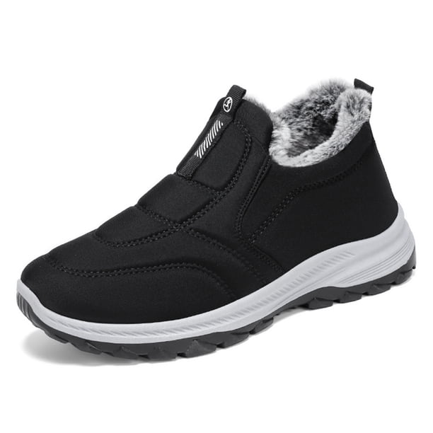 Sin Cordones Botines Térmicos Zapatos Cálidos para Botas Nieve Hombre Ligeras Antideslizantes Cómodas Viajes Y Senderismo