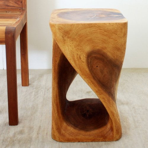 Haussmann® Original Wood Twist Stool 12 X 12 X 20 In High Oak Oil - Walmart.com - Walmart.comListsGift Finder