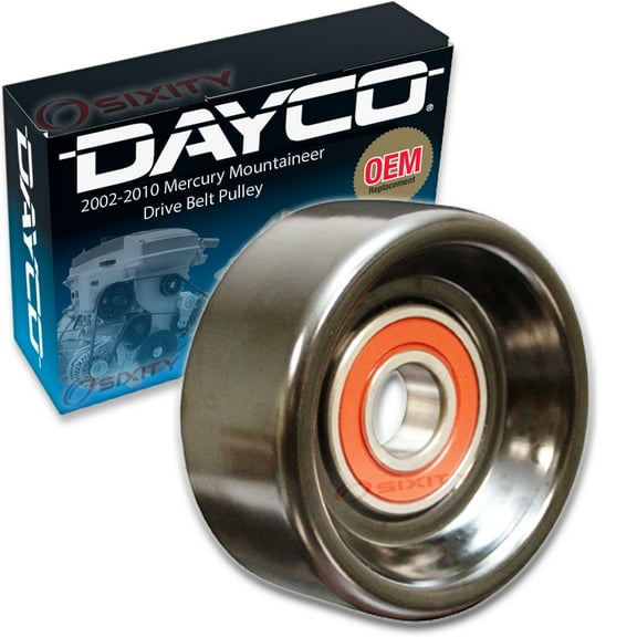 Dayco Drive Belt Tensioner Pulley compatible with Mercury Mountaineer 4.6L V8 2002-2010