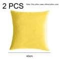 thumbnail image 2 of 2 fundas de almohada de terciopelo para sofá, funda de cojín decorativa cuadrada sólida para dormitorio y coche., 2 of 5