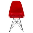 thumbnail image 2 of Eiffel Side Chairs - Set of 4 - Modern Dining Chairs - Chrome Accent - Transparent Design, 2 of 7