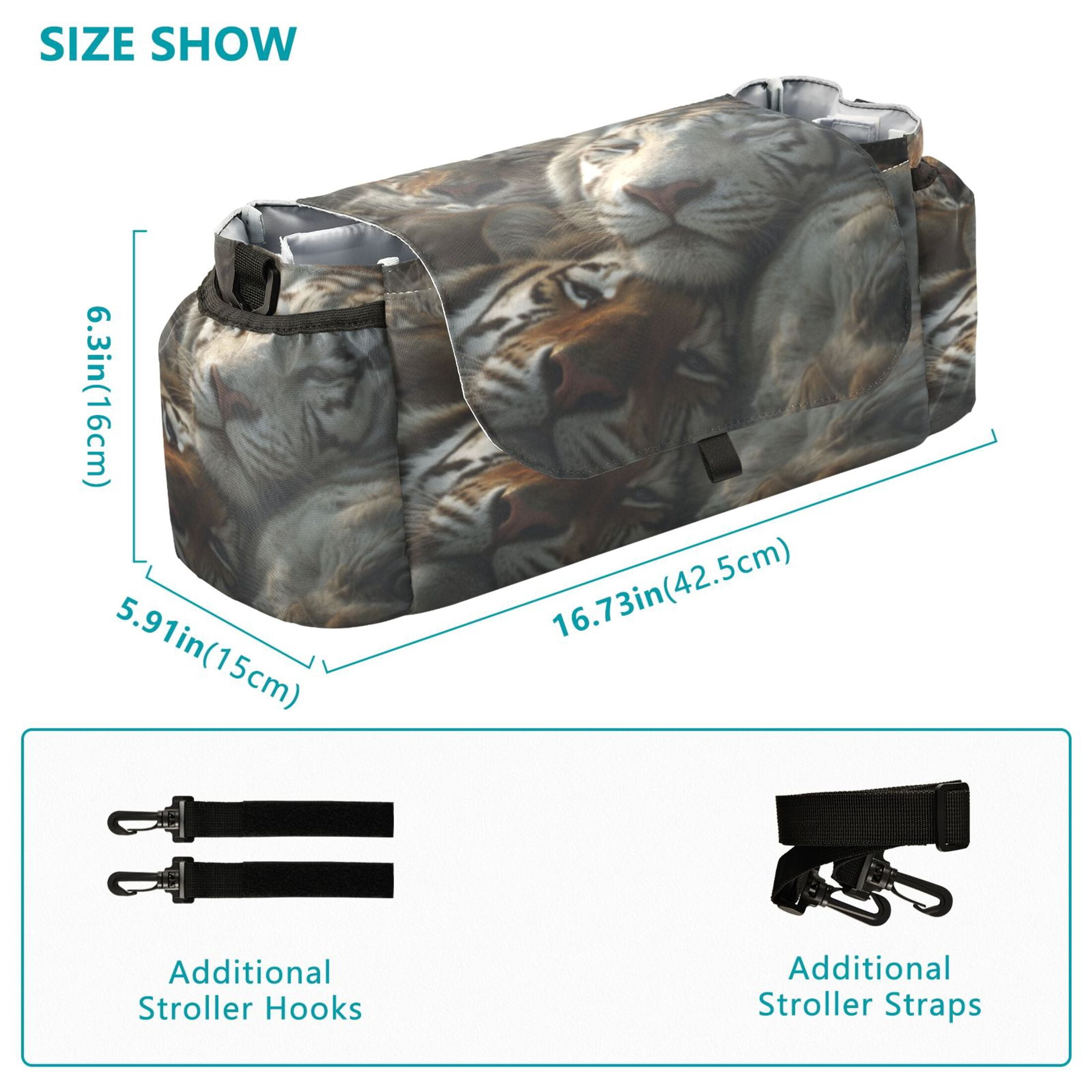 DIXRUYEE Stroller Organizer Tiger Flock Printed