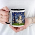 thumbnail image 3 of CafePress - Starry Night Petit Basset (#4) Mug - 11 oz Ceramic Mug - Novelty Coffee Tea Cup, 3 of 3