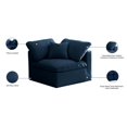 thumbnail image 5 of Meridian Furniture Plush Standard Navy Velvet Modular Corner Chair, 5 of 6