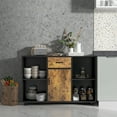 thumbnail image 4 of Costway Buffet de Ferme, Table Console de Bar à Café avec Tiroir et Casier, 4 of 10