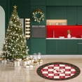 thumbnail image 5 of Lzobxe Christmas Decoration Round Carpet For Living Room Washable Soft Circle Rugs for Bedroom Christmas Round Floor Carpet for Dining Room Xmas Holiday Decor, 5 of 6
