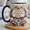 Light Blue, variant on Custom Name 4th of July Cook 3D Effect Mug, Personalized Patriotic 250th Anniversary Kitchen Queen