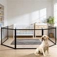 thumbnail image 7 of XIBUFE 2026 New Gate for Dogs Folding Mesh Gate Indoor and Outdoor for Doorways,Hallways,Stairs,Pets,Small Dogs,Puppies, 7 of 7