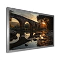 thumbnail image 2 of Designart "Path To Void Landscape" Bridges Picture Framed Canvas Wall Art, 2 of 5