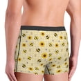 thumbnail image 3 of Uemuo Sunflowers Bee Pattern Men's Boxer Briefs,Trunk Anti-Chafing,Comfortable, Durable, and Stylish Underwear-X-Large, 3 of 9