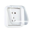 thumbnail image 2 of DAMAI Weatherproof Electrical Outlet Cover, Adhesive Outdoor Receptacle Cover, Dust-Proof Plug Cover, Receptacle Protector for Bathroom, Kitchen and Balcony (White), 2 of 8