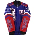 thumbnail image 2 of NFL New York Giants - Chaqueta bordada Varsity para hombre, azul, grande, 2 of 3