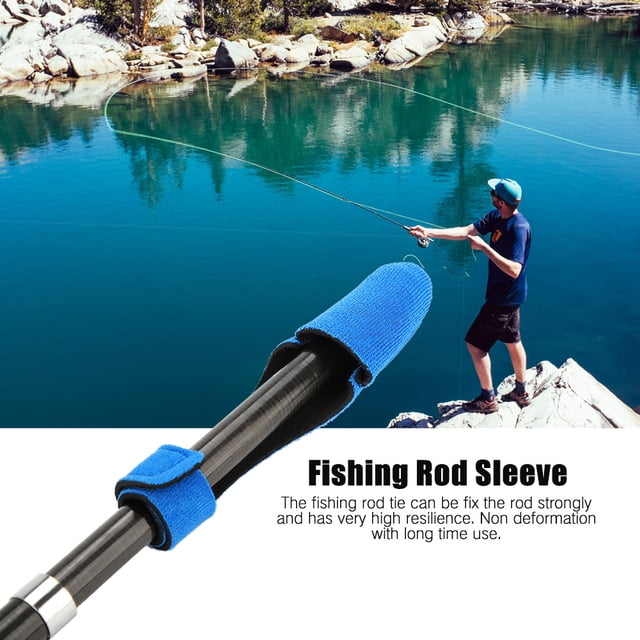 Juego de protección de Caña de pescar ANGGREK Neopreno Rojo Azul Negro