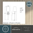 thumbnail image 5 of Clark 1 Light Satin Nickel Bathroom Wall Sconce White Glass, 5 of 11