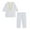 O-White8846, variant on CUZIBR Boys Long Sleeve Robe Suit Teenage Embroidered Robe Suit Arab Children Wear Out Wear Soft Dailywear For Toddler