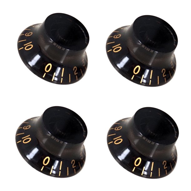 Perilla de Control de Velocidad Ndcxsfigh Acrílico para Guitarra 4x para LP SG (+) Black Gold