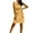 Gold, variant on Sleeveless Casual Summer Dresses 2025: Vintage Flapper Fringe Midi Dress - Dynamic Sundress for Dances,Summer Night Events Gold Free Size