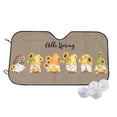 thumbnail image 2 of Picia Hello Spring Sunflower Gnomes Curved Windshield Sunshade Accordion Folding Style Auto Shade for Car Truck SUV Van Blocks UV Ray Sun Visor Protector -, 2 of 7