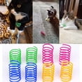 thumbnail image 6 of LQQBOX Cat Spring Toy (60 Pcs), Cat Kittens Toys Plastic Coil Spiral Springs for Swatting, Biting, Hunting, and Active Healthy Play (4 Colors), 6 of 7