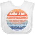 thumbnail image 3 of Inktastic Lake Erie Distressed Retro Sunset Boys or Girls Baby Bib, 3 of 4