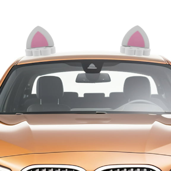 OATIPHO  Small Cat Ears Car Toppers Easy Installation Plastic Decor