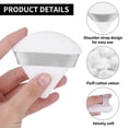thumbnail image 3 of 2Pcs Powder Puff Triangle Makeup Puff Soft Cosmetic Sponge Reusable Makeup Powder Sponges with Strap for Loose Powder Foundation Eyes Corners Wet Dry Makeup (Black/white), 3 of 5