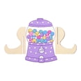 thumbnail image 2 of Decorativo para Aretes Prichos Happy Days! de Madera Multicolor 1 Pieza, 2 of 4