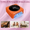 thumbnail image 2 of Cordless LED Nail Lamp, 78W Rechargeable UV Nail Light, Intelligent Infrared Sensor and LCD Display Curing Nail Lamp, Portable Nail Dryer Gel Polish Light with 5 Timer Setting Orange, 2 of 5