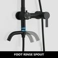 thumbnail image 6 of 3-Function 304 Stainless Steel Wall-Mounted Outdoor Shower System, Matte Black, 6 of 13