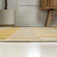 thumbnail image 6 of JONATHAN Y TUSCAN SUN 2 x 8 Runner Rug, Darcy Traditional Geometric Bold Gingham - Yellow/Cream, TSN201D-28, 6 of 8