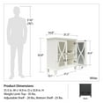 thumbnail image 3 of Ameriwood Home Celeste Accent Cabinet with Glass Doors, White, 3 of 9