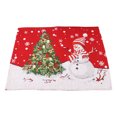 thumbnail image 2 of Clearance! Caoblia Christmas Placemats 13x17" Washable Wipeable Heat-Proof Knitted Placemats for Kitchen, Dining Table, Holiday, Party Decor Supplies, Christmas Decorations, 2 of 6