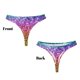 thumbnail image 3 of Balery Glitter Rainbow Tangas de Algodón para Mujer con Estampado – Ropa Interior Sexy, Transpirable, G-string-Small, 3 of 6