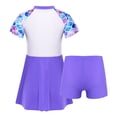 thumbnail image 2 of Alvivi Kids Girls 2 Piece Swimsuit Set Sun Protection Rashguard Shirts Skirts Bathing Suit Swimwear Blue Fish Scales 14, 2 of 7